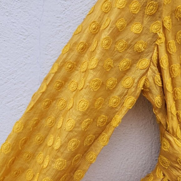 5/$100 SALE - MAJORELLE Berkshire Dress in Mustard Yellow - Picture 6 of 8